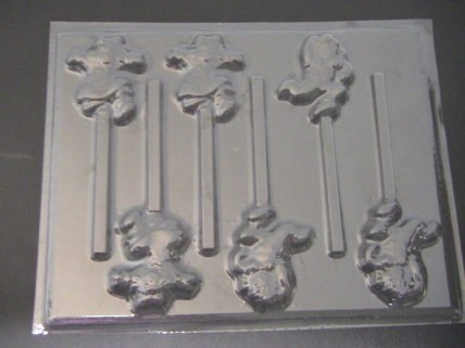 406sp Raggedy Ann Andy Chocolate or Hard Candy Lollipop Mold